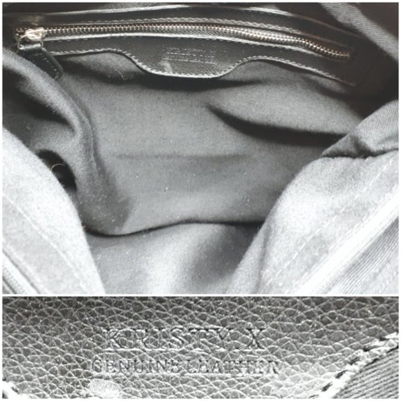 Leather Messenger Bag Black - Picture 8 of 10